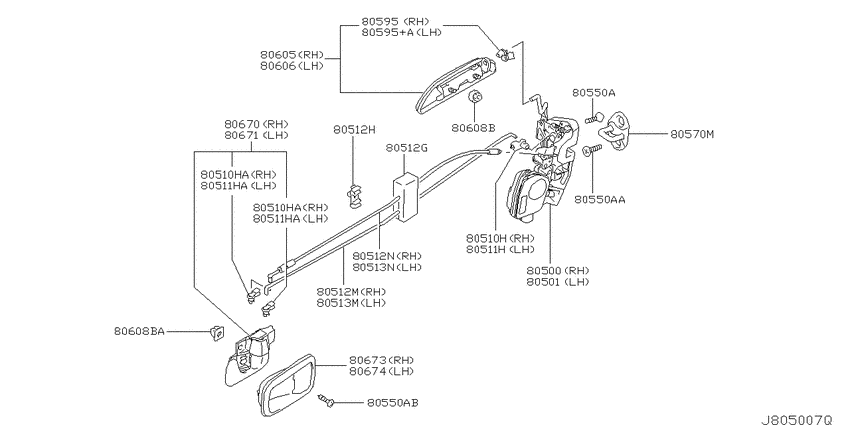 Front door lock & handle