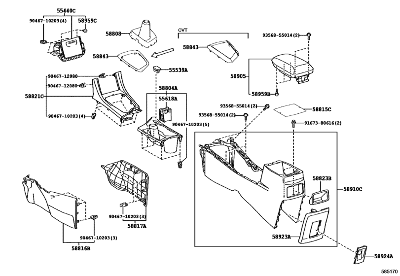 Console Box & Bracket