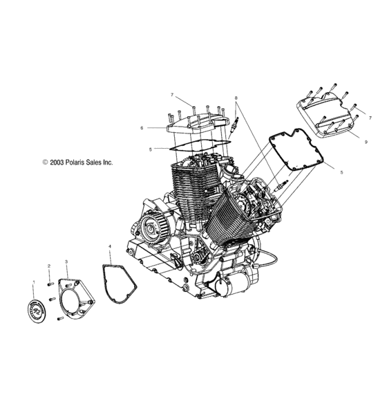 Engine, cam and valve covers