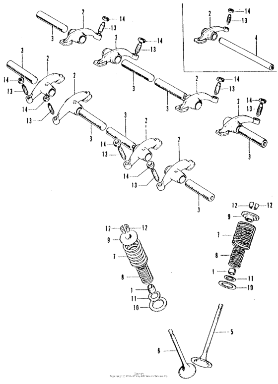 Valve + rocker arm