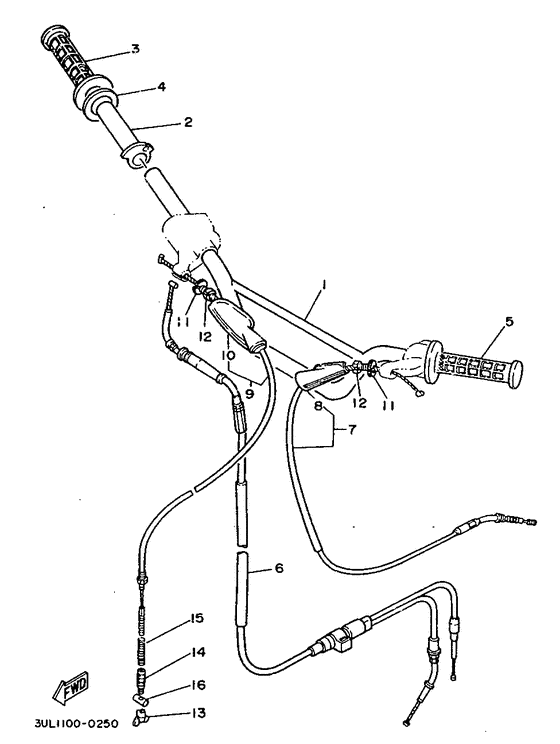 Steering handle & cable