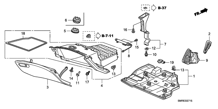 Instrument panel garnish