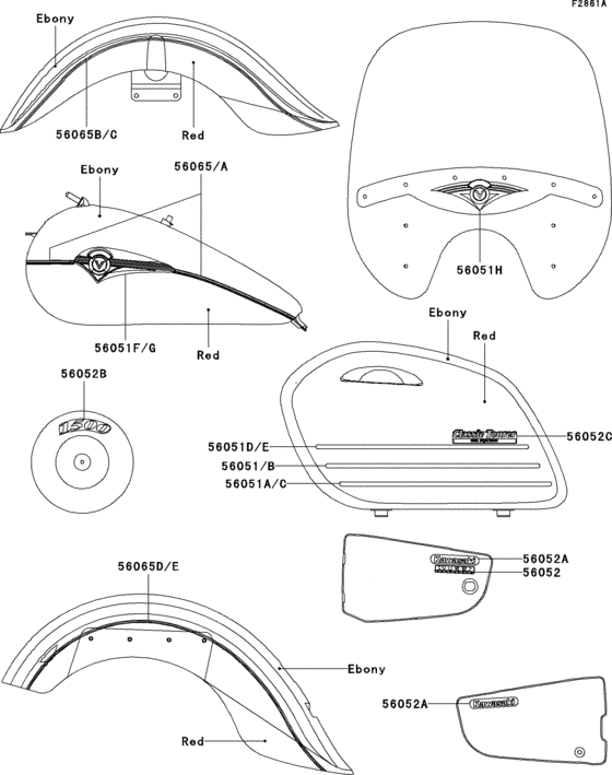 Decals(ebony/red)(vn1500-l3h)