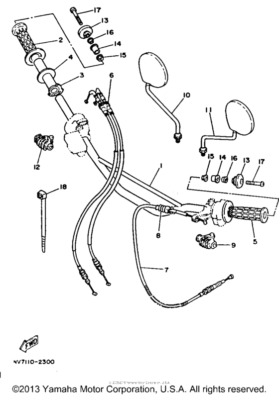 Handlebar - cable