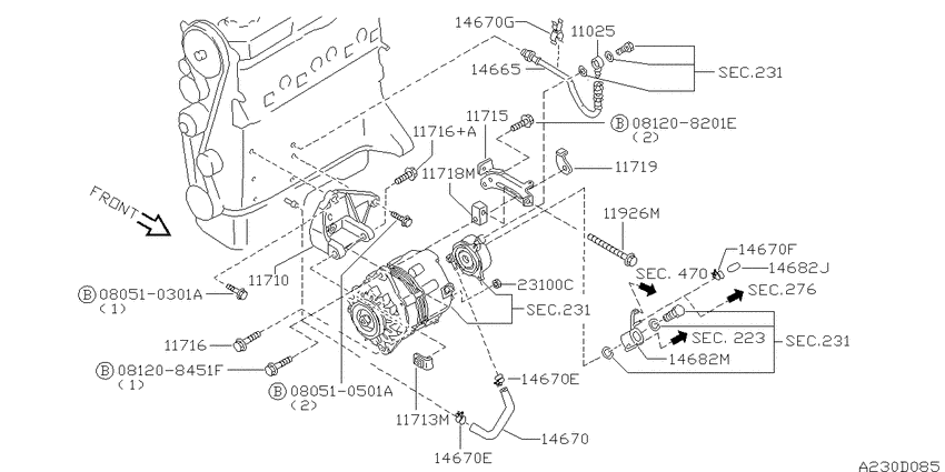 Alternator fitting