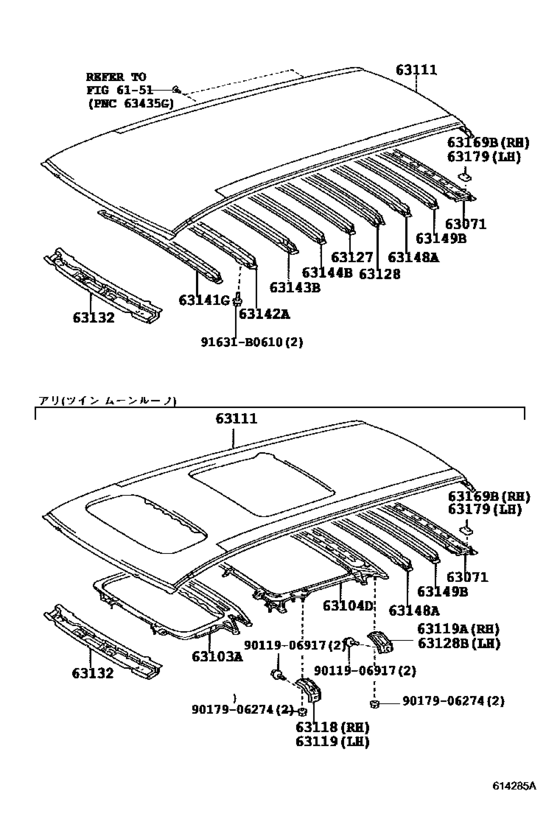 Roof Panel & Back Panel