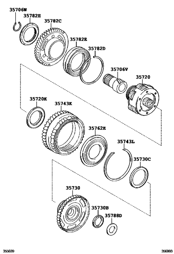 Planetary Gear, Reverse Piston & Counter Gear(Atm)