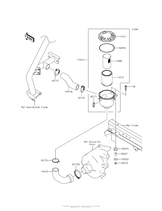 Air Cleaner-Belt Converter