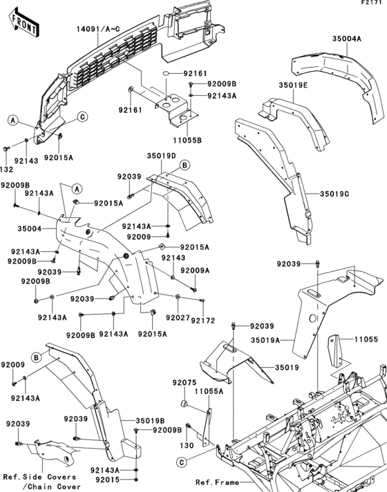 Front fender(s)(m9f-mbf)