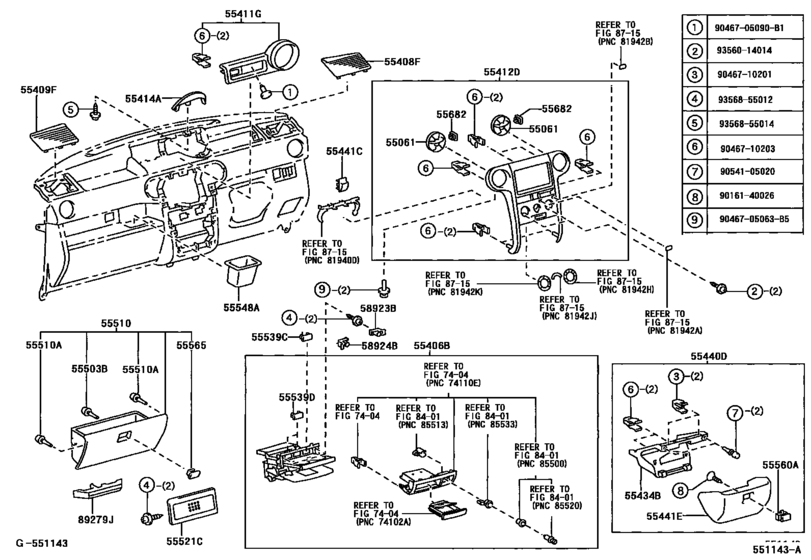Instrument Panel & Glove Compartment