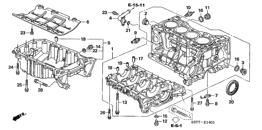 Cylinder block/oil pan