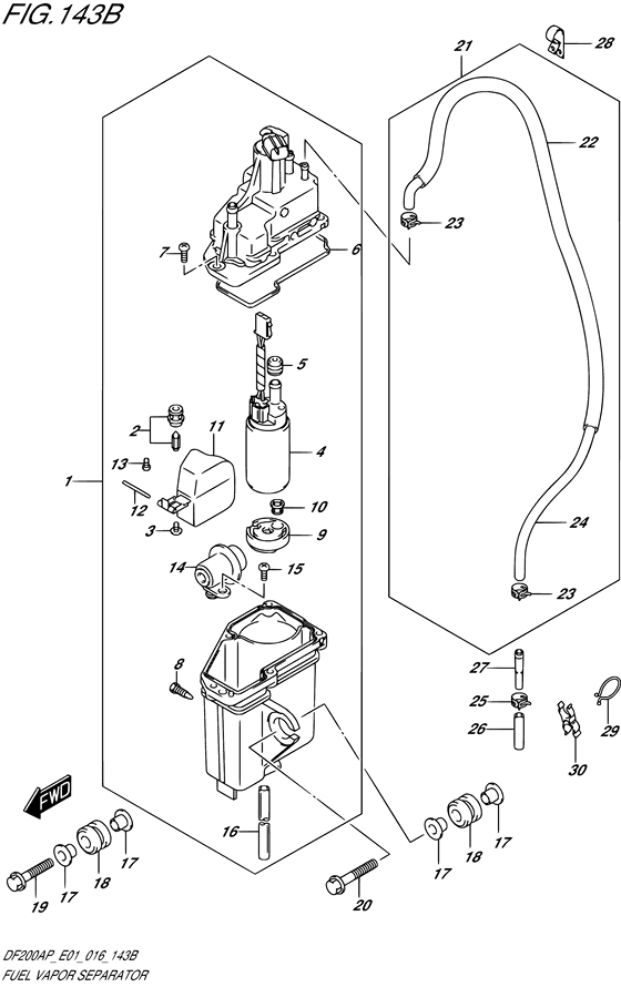 Fuel vapor separator