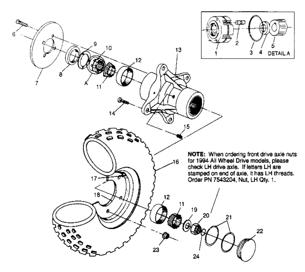 Front wheel assembly