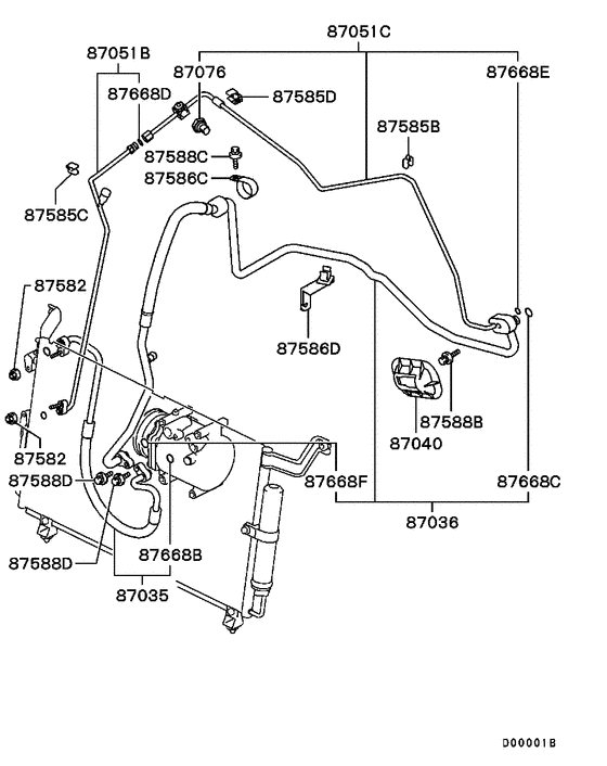 A/c condenser, piping