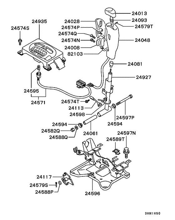 A/t floor shift linkage