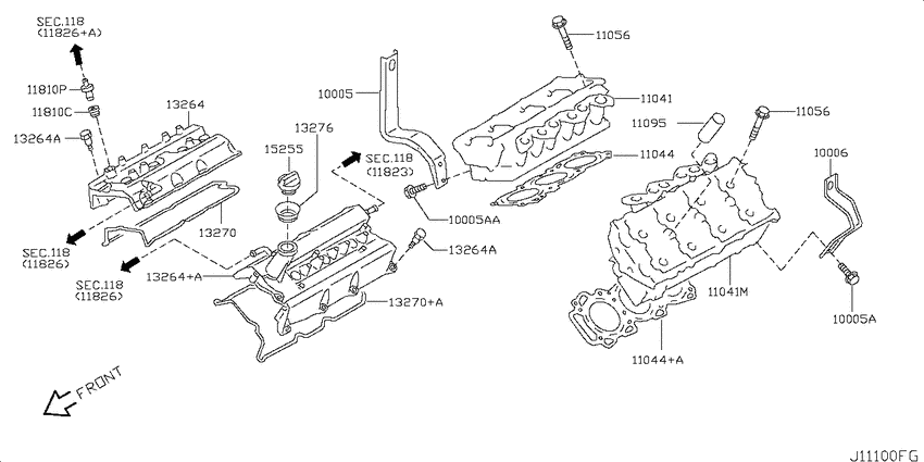 Cylinder head & rocker cover