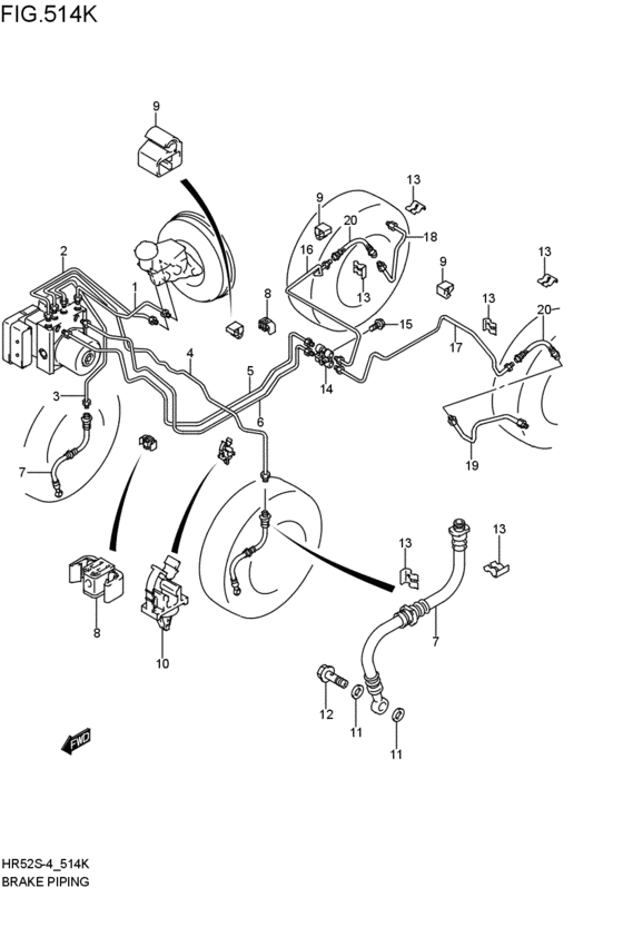 brakes piping