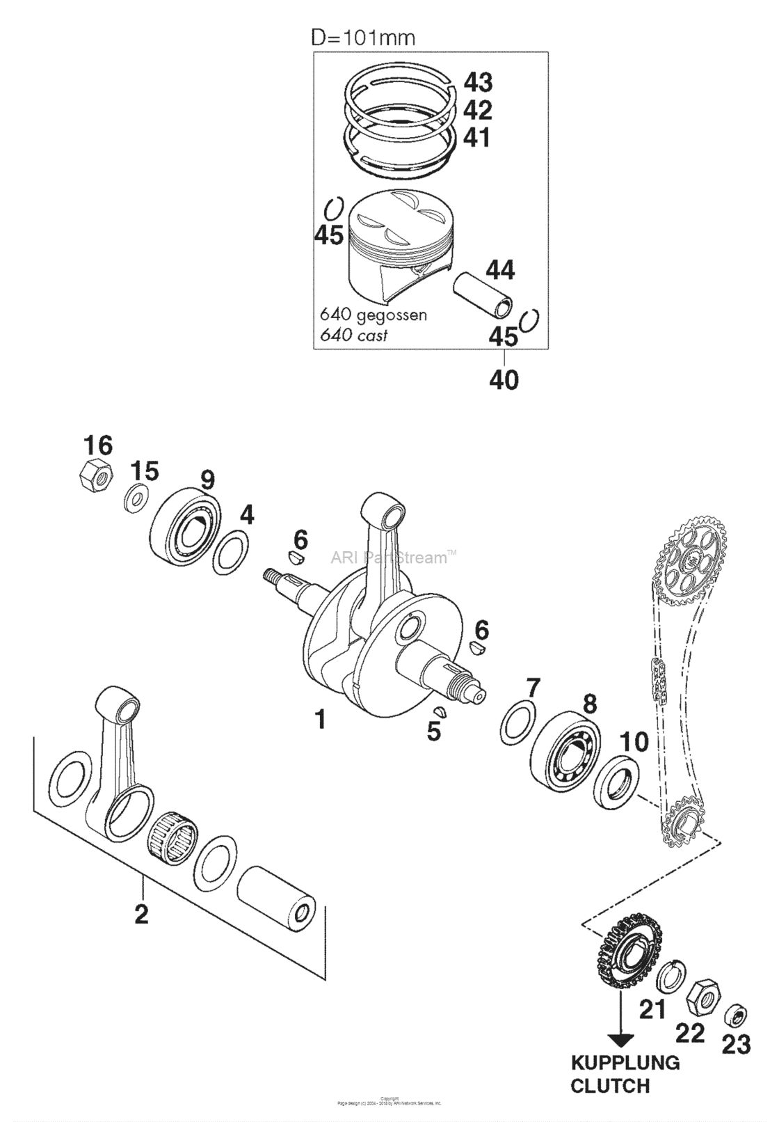 Crankshaft, Piston