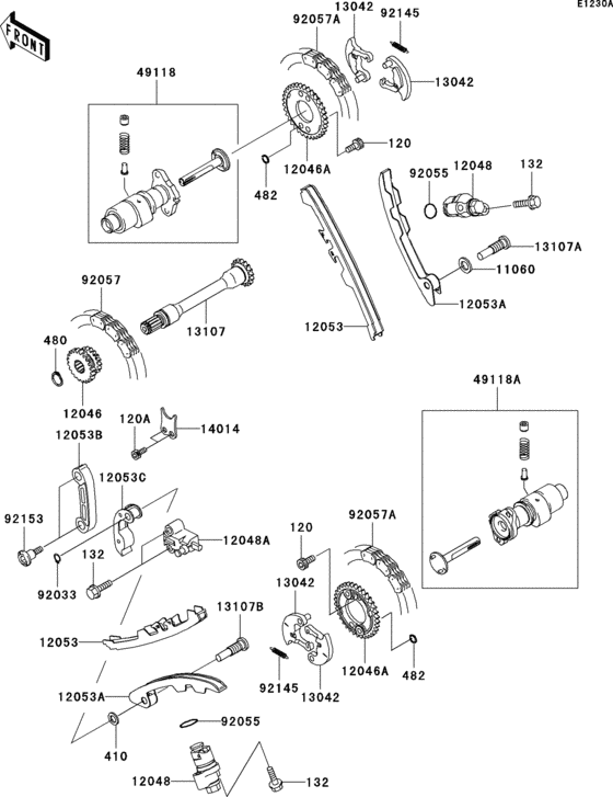 Camshaft(s)/tensioner(a2)