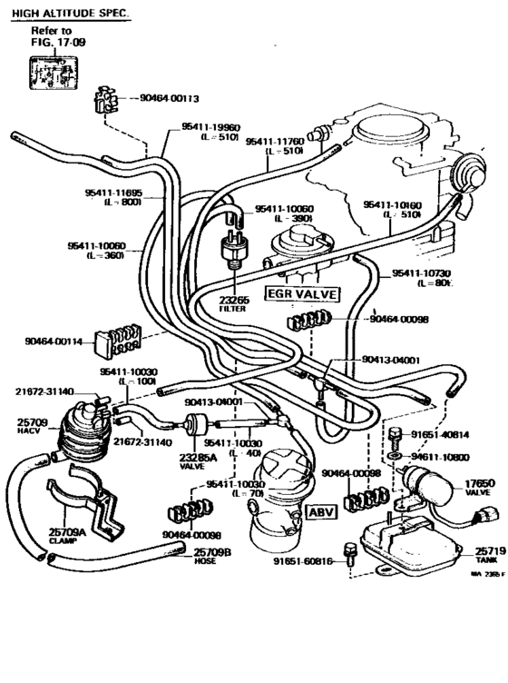 Vacuum Piping for 1976 - 1980 Toyota LAND CRUISER FJ40 | U.S.A. sales ...