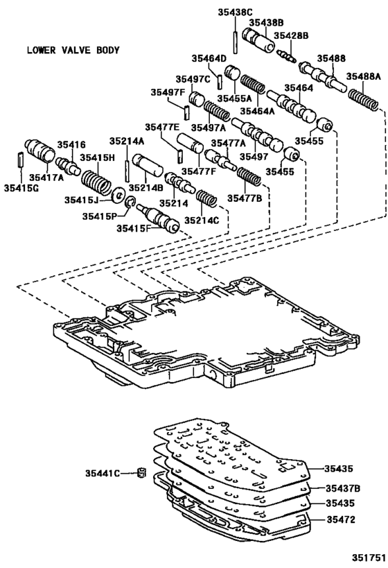 Valve Body & Oil Strainer (Atm)