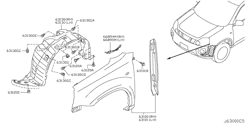 Front fender & fitting