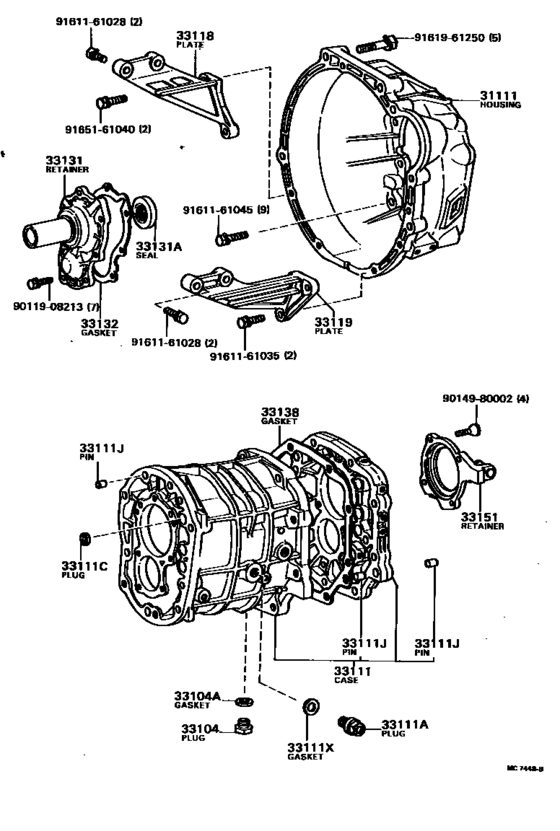 Clutch Housing & Transmission Case (Mtm)