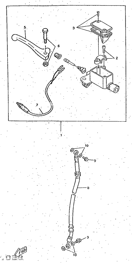 Front master cylinder