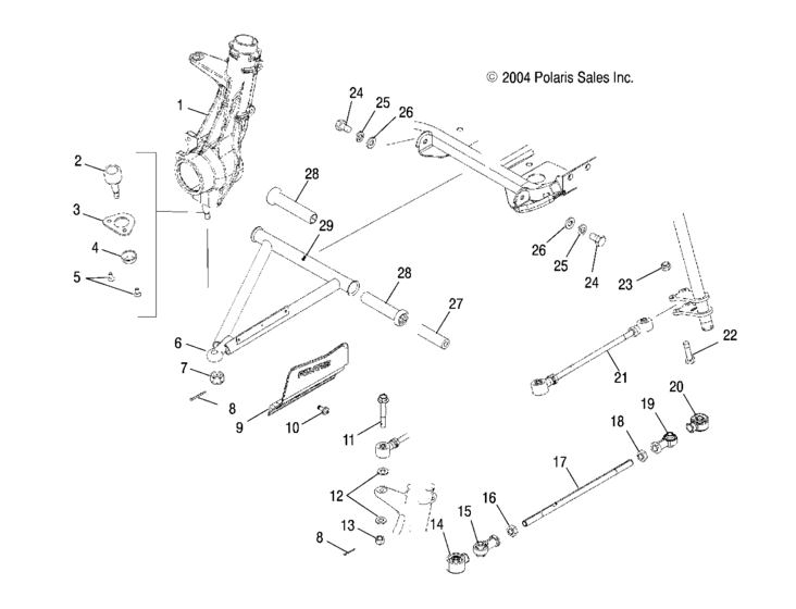 A-arm/strut mounting