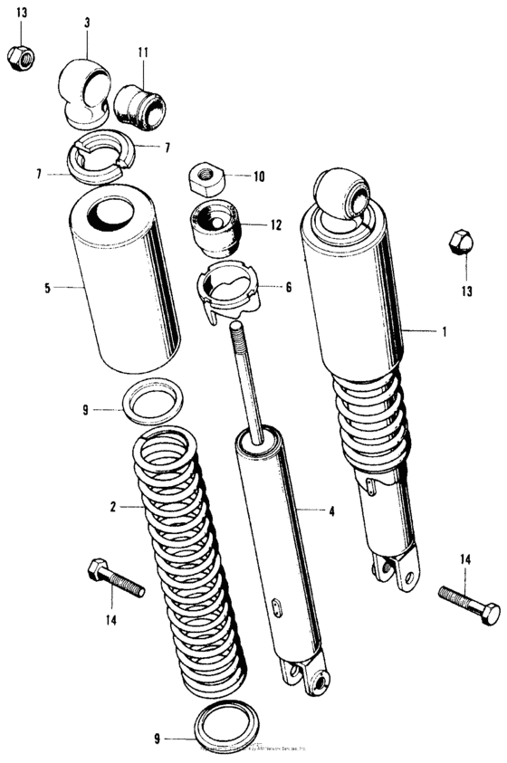 Rear shock absorber