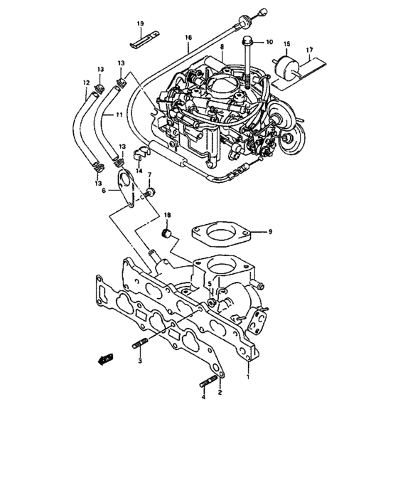 Intake manifold and carburetor