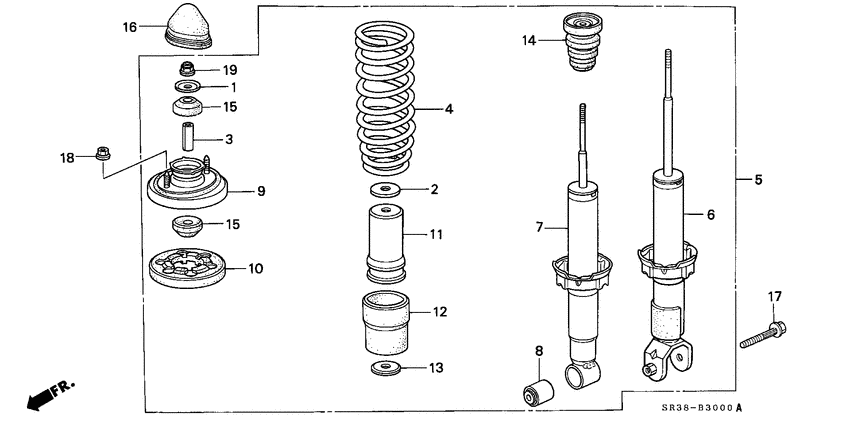 Rear shock absorber