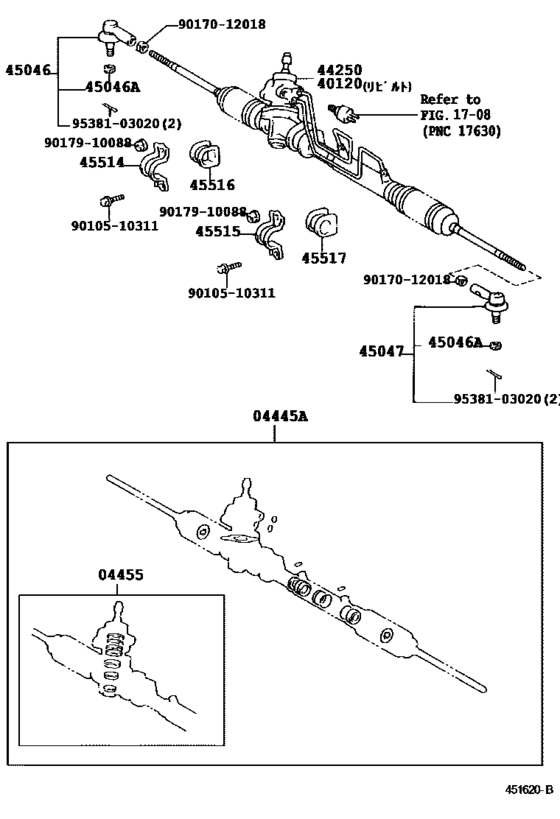 Front Steering Gear & Link