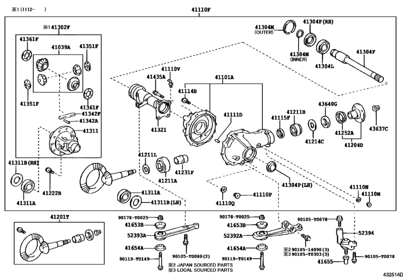 Front Axle Housing & Differential