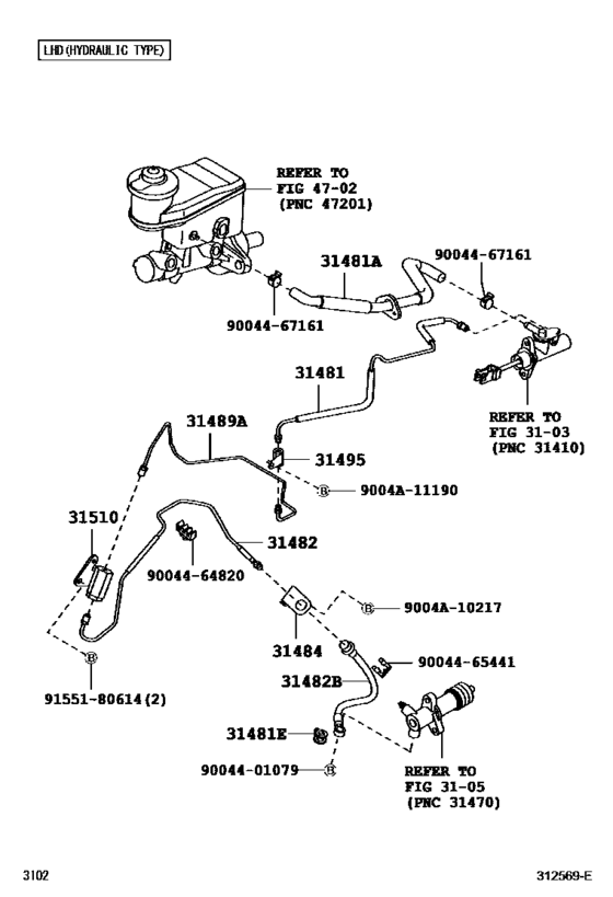 Clutch Pedal & Flexible Hose