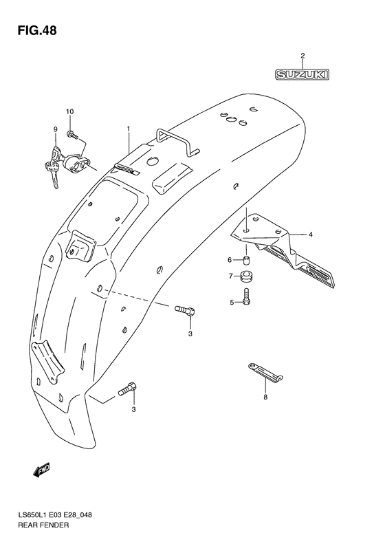 Rear fender