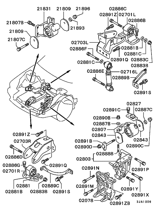 Engine mounting & support