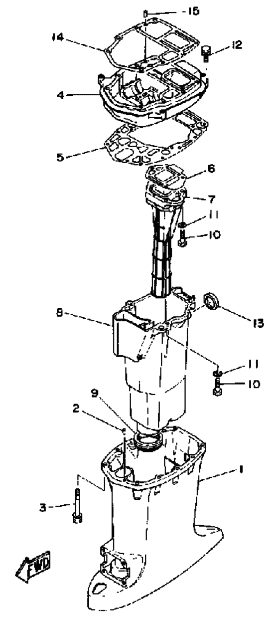 Upper casing