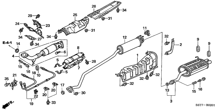 Exhaust pipe/silencer