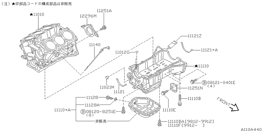 Cylinder block & oil pan
