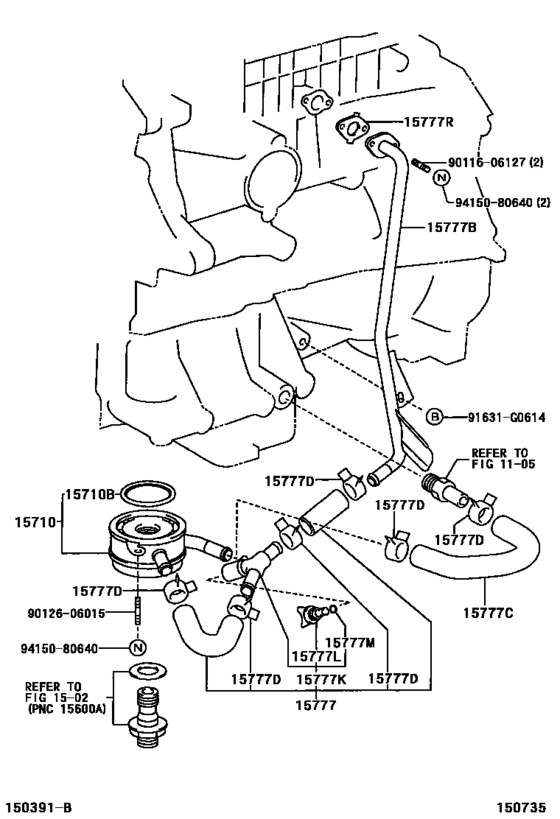 Engine Oil Cooler for 2003 2005 Toyota RAV4/VANGUARD ACA28 Europe