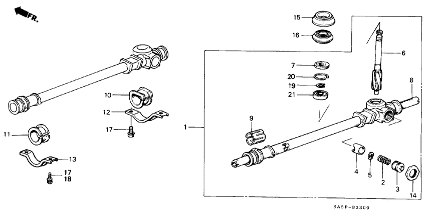 Steering gear box