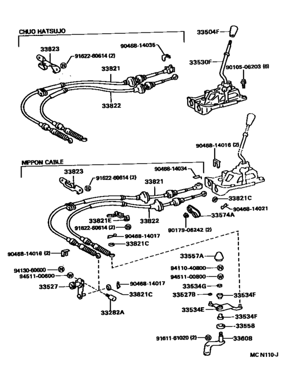 Shift Lever & Retainer