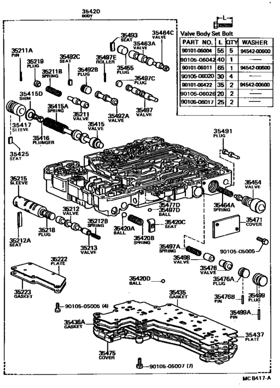 Valve Body & Oil Strainer (Atm)