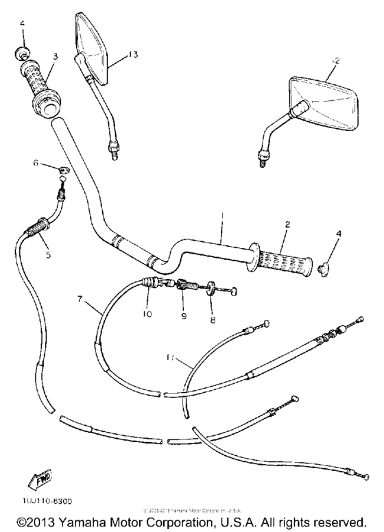 Handlebar cable