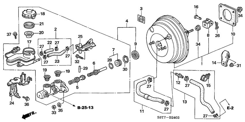 Brake master cylinder/ master power