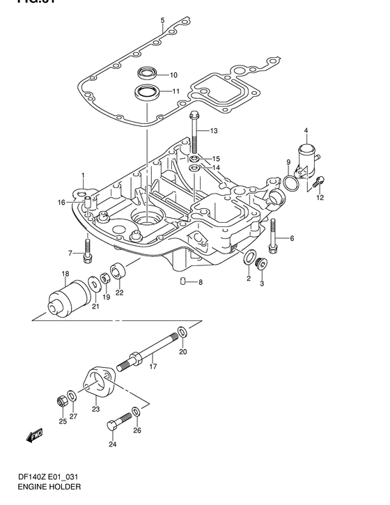 Engine holder