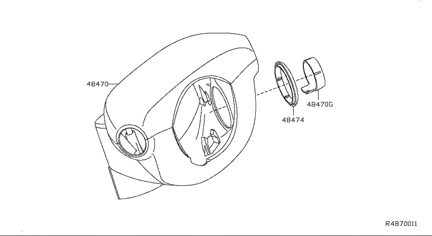 Steering column shell cover