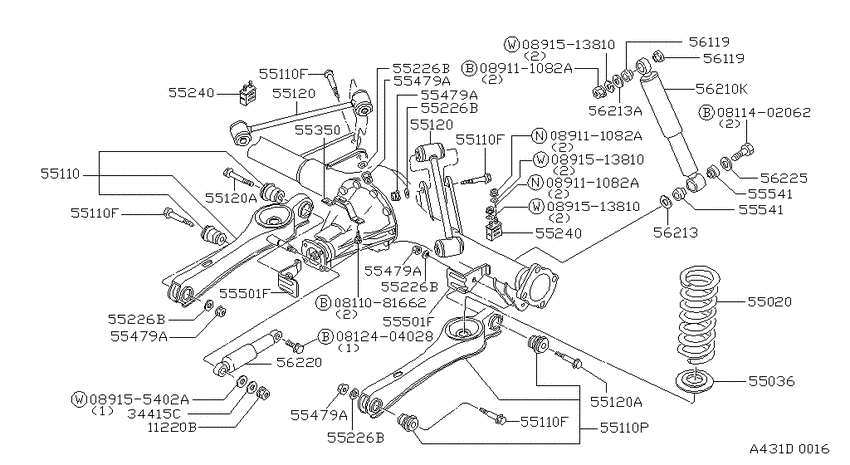 Rear suspension