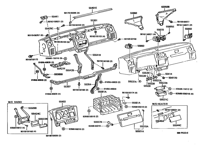 Instrument Panel & Glove Compartment